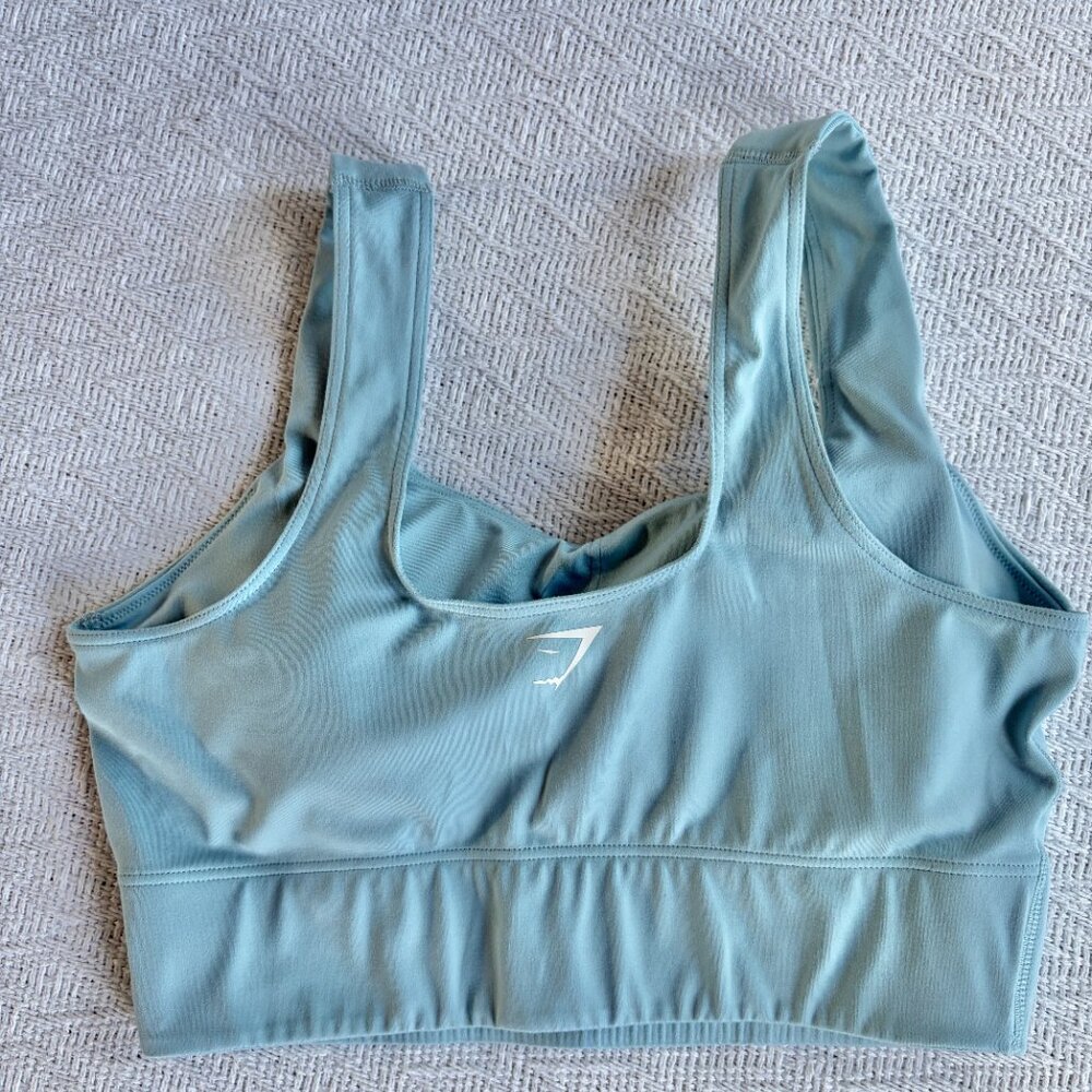GYMSHARK Longline Sports - Bra Iceberg Blue - Small - Picture 4 of 5